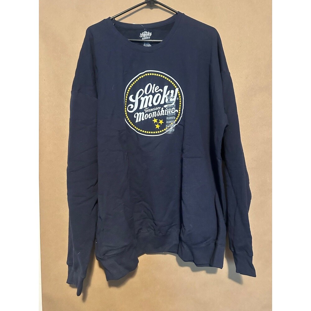NWT Old Smoky Moonshine Sweatshirt Adult Navy XXL